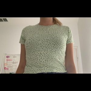RARE Ashlyn green leopard print top